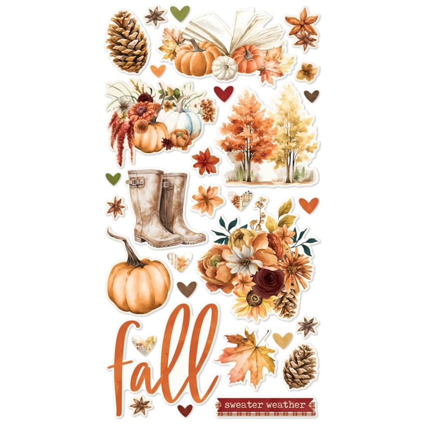 Simple Stories - Aufkleber "Simple Vintage Autumn Breeze" Chipboard Sticker 