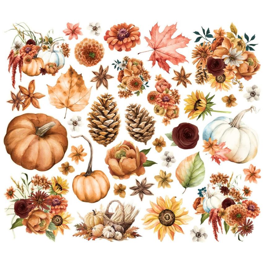 Simple Stories - Stanzteile "Simple Vintage Autumn Breeze" Floral Bits & Pieces 