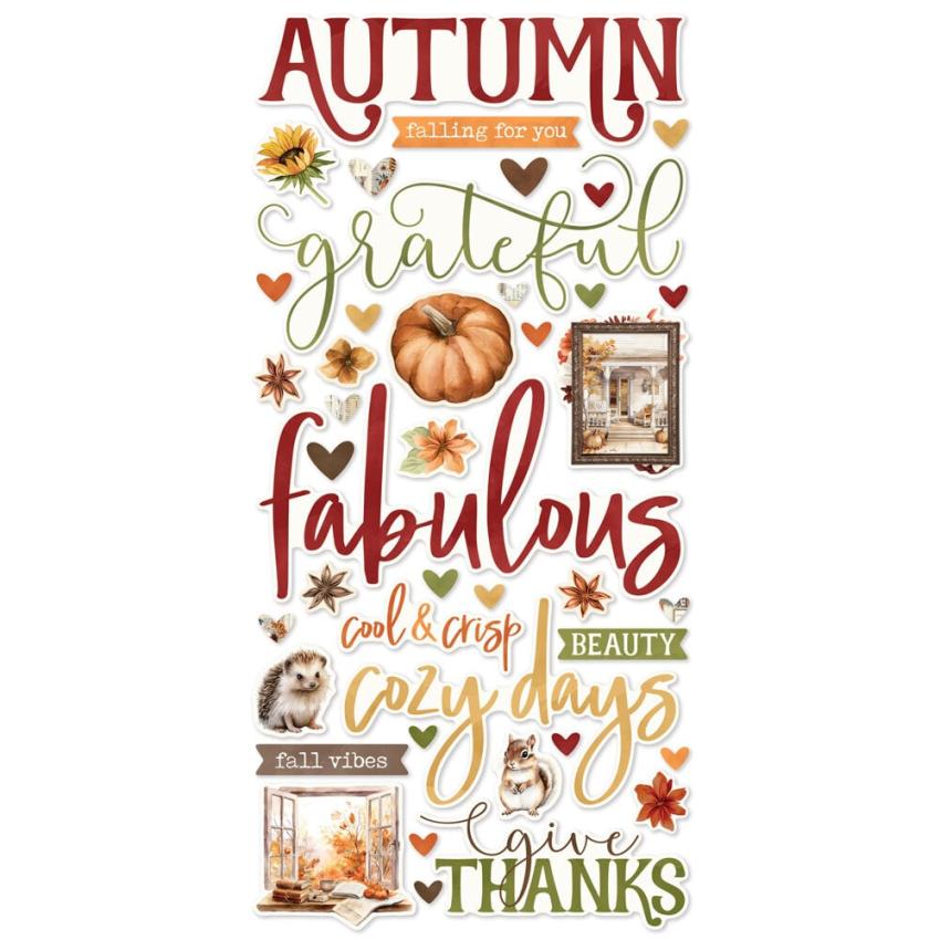 Simple Stories - Aufkleber "Simple Vintage Autumn Breeze" Foam Sticker