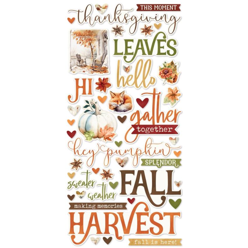Simple Stories - Aufkleber "Simple Vintage Autumn Breeze" Foam Sticker