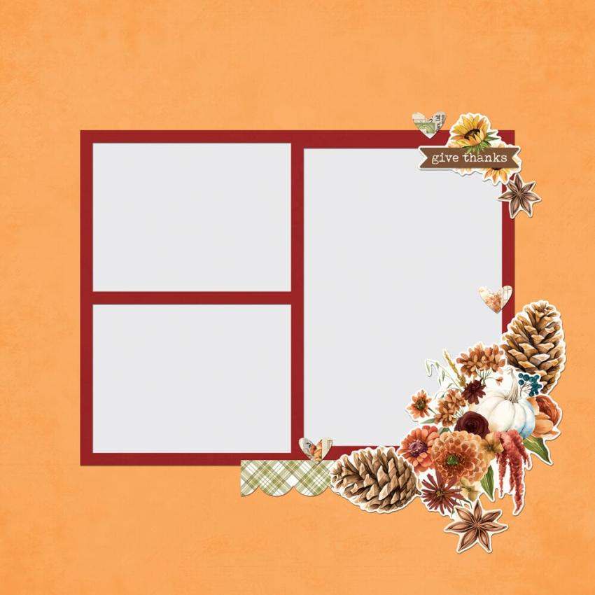 Simple Stories - Stanzteile "Simple Vintage Autumn Breeze" Pages Pieces