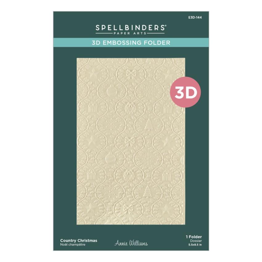 Spellbinders - Prägefolder "Country Christmas" Embossingfolder