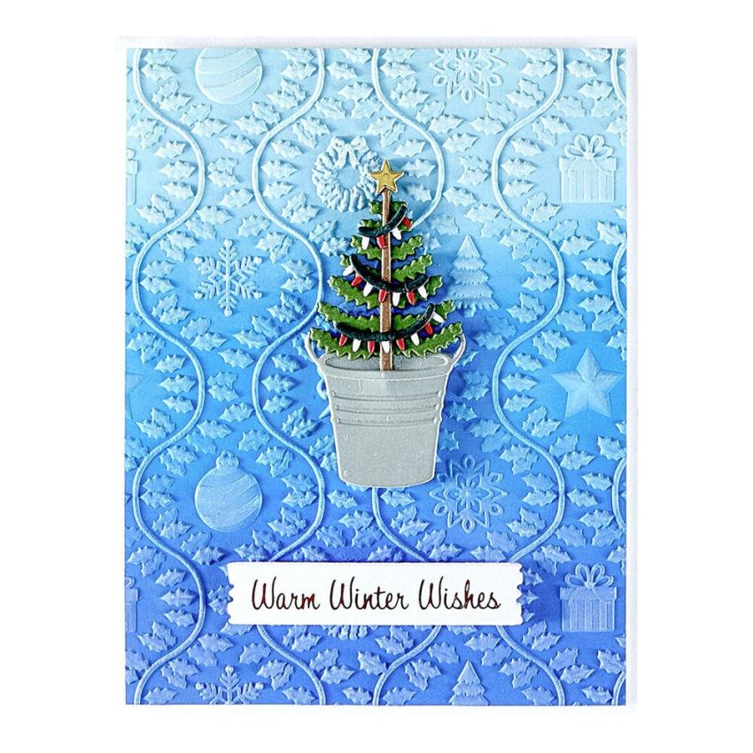 Spellbinders - Prägefolder "Country Christmas" Embossingfolder