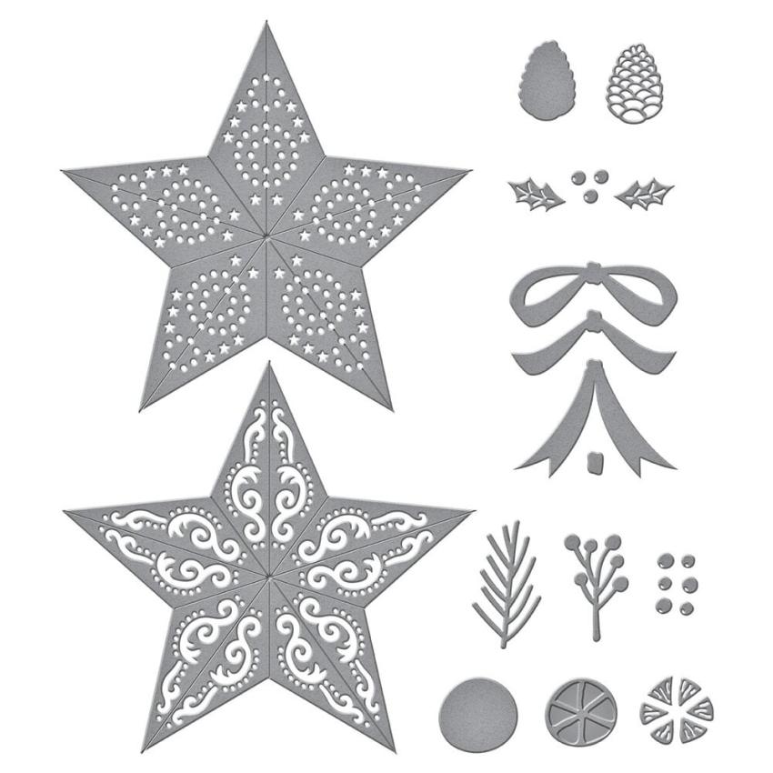 Spellbinders - Stanzschablone "Barn Star Wreath" Dies