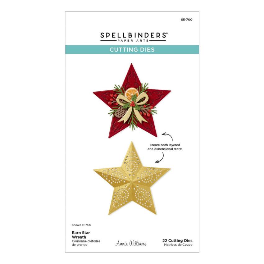Spellbinders - Stanzschablone "Barn Star Wreath" Dies