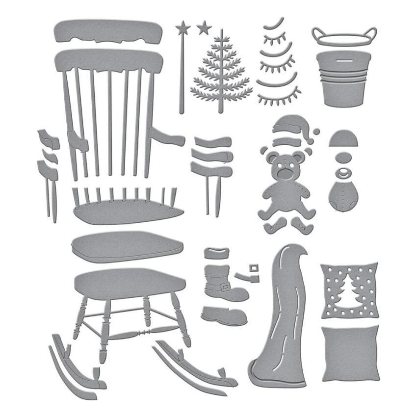 Spellbinders - Stanzschablone "Christmas Rocking Chair" Dies