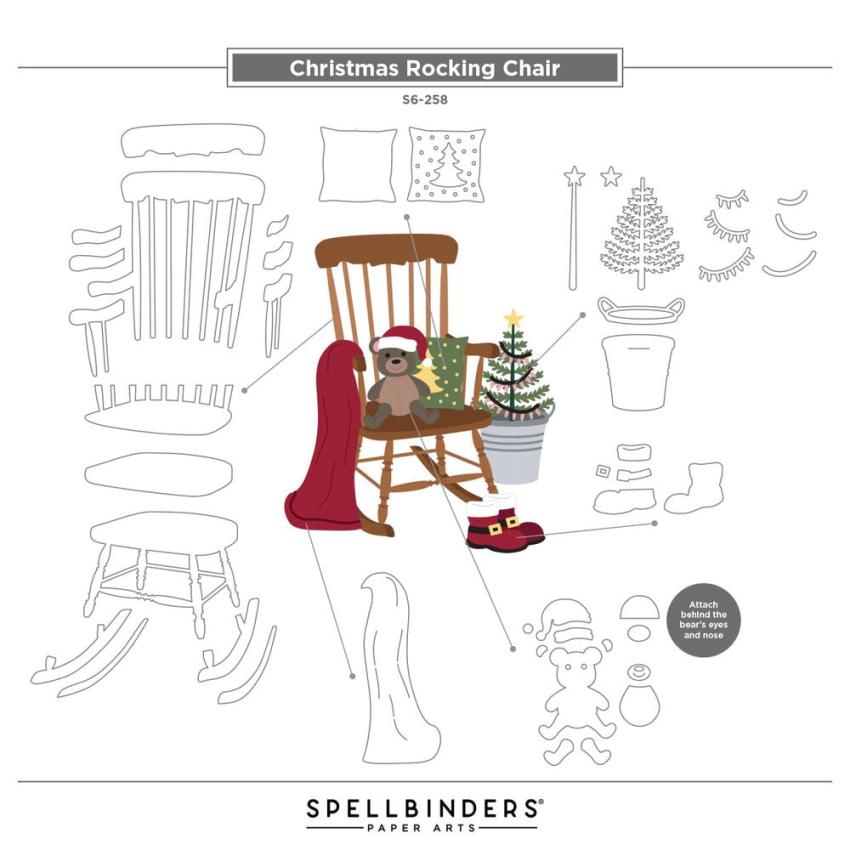 Spellbinders - Stanzschablone "Christmas Rocking Chair" Dies