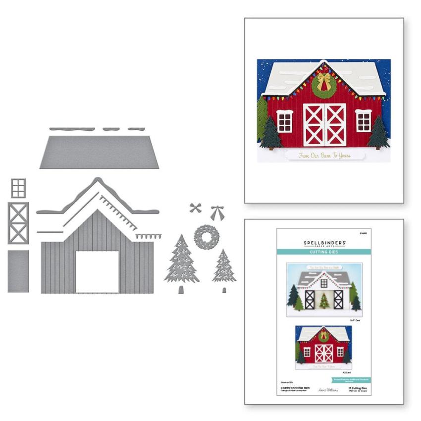 Spellbinders - Stanzschablone "Country Christmas Barn" Dies