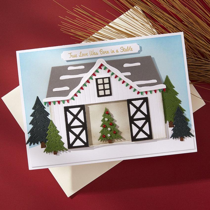 Spellbinders - Stanzschablone "Country Christmas Barn" Dies