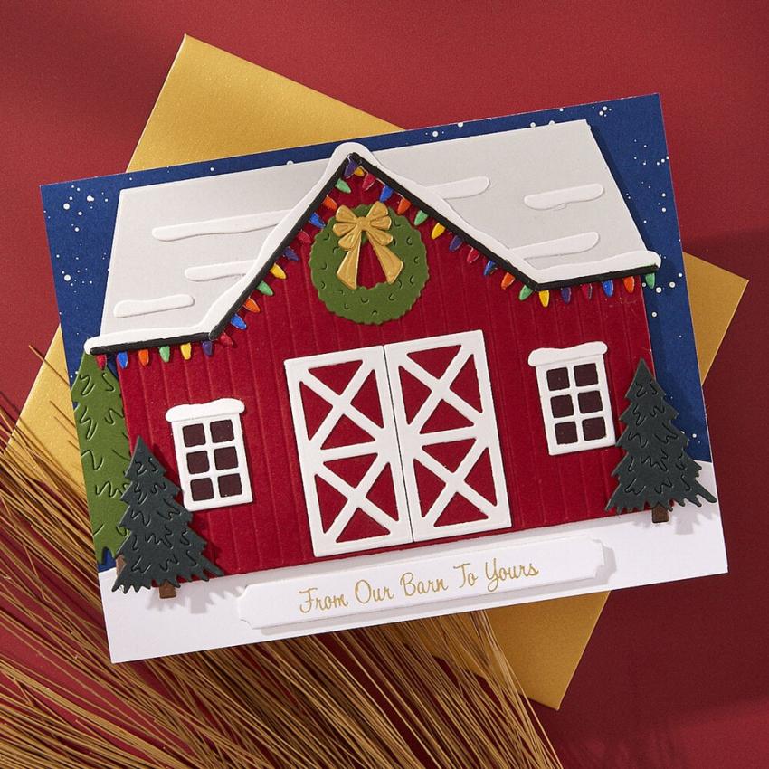 Spellbinders - Stanzschablone "Country Christmas Barn" Dies