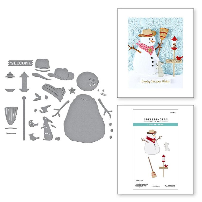 Spellbinders - Stanzschablone "Country Snowman" Dies