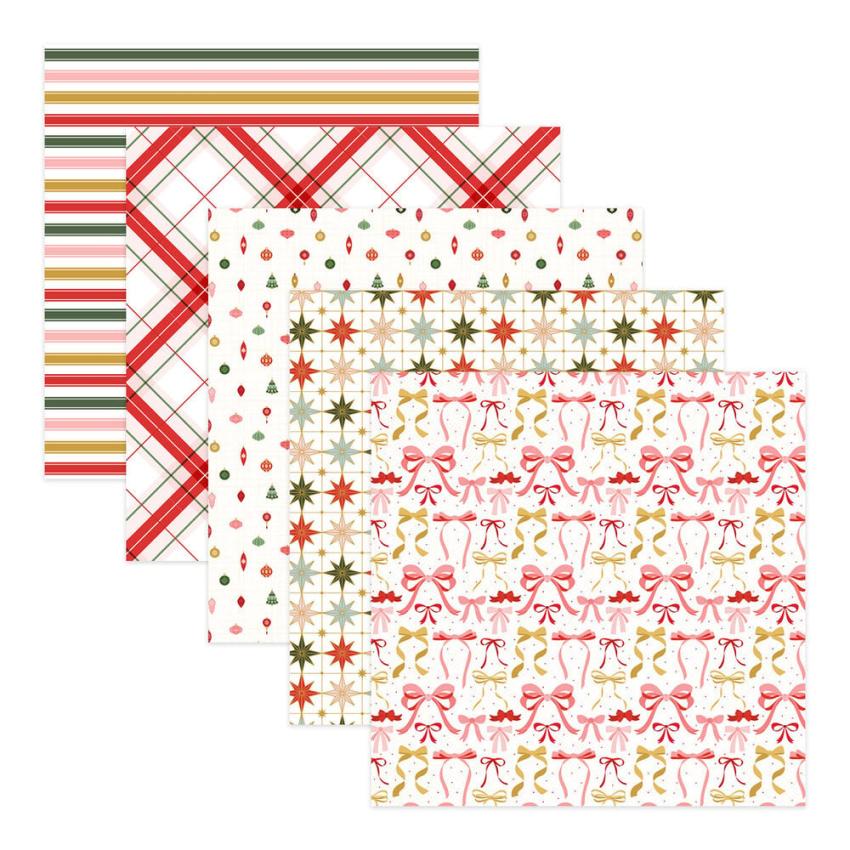 Spellbinders - Designpapier "Merry Moments" Paper Pack 6x6 Inch - 40 Bogen