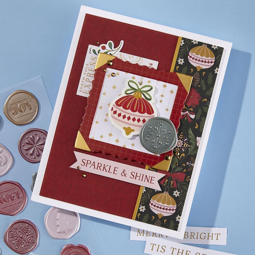 Spellbinders - Designpapier "Merry Moments" Paper Pack 6x6 Inch - 40 Bogen