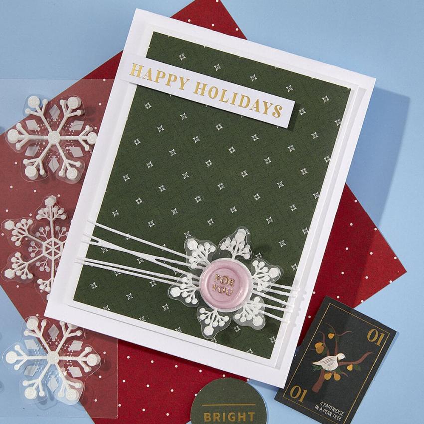 Spellbinders - Aufkleber "Snowflakes" Sticker