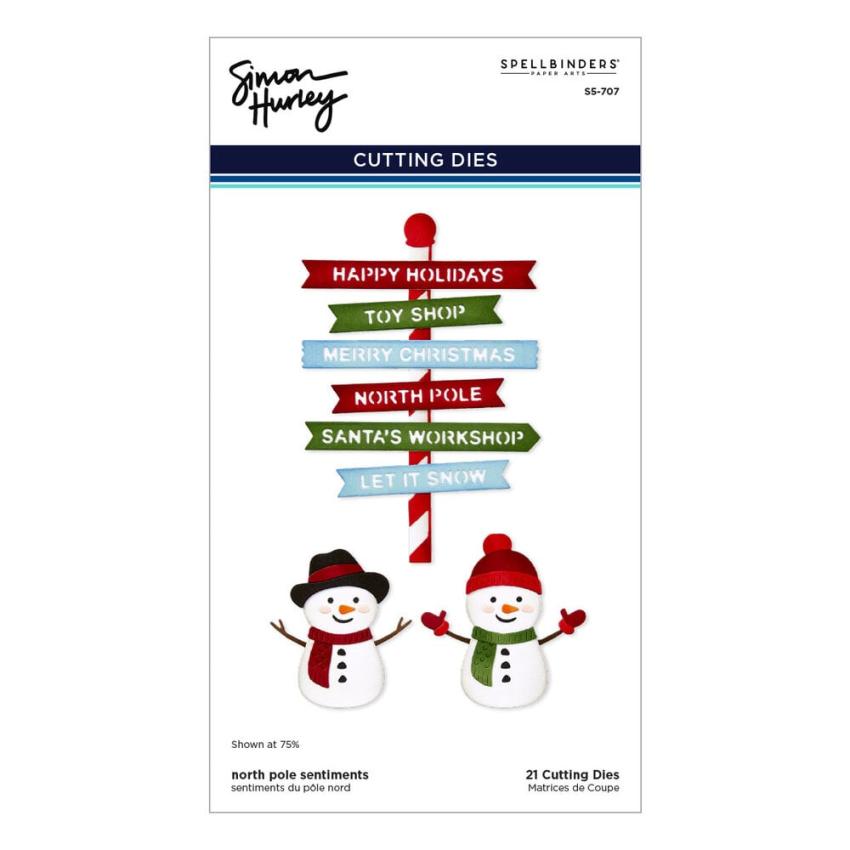 Spellbinders - Stanzschablone "North Pole Sentiments" Dies