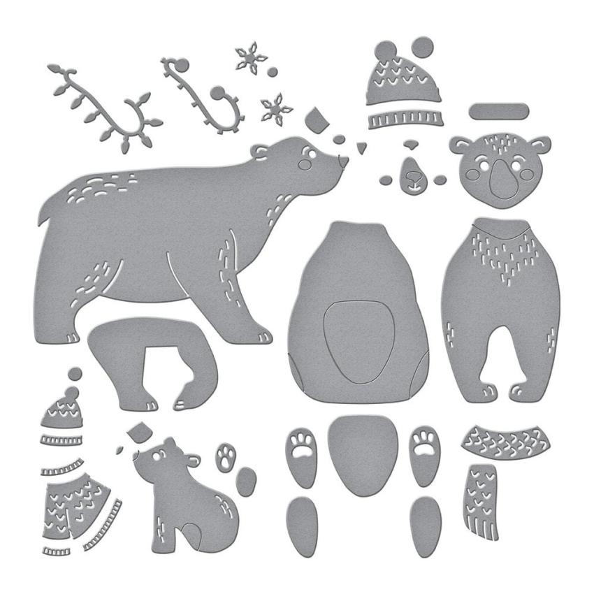 Spellbinders - Stanzschablone "Polar Bear Pals" Dies
