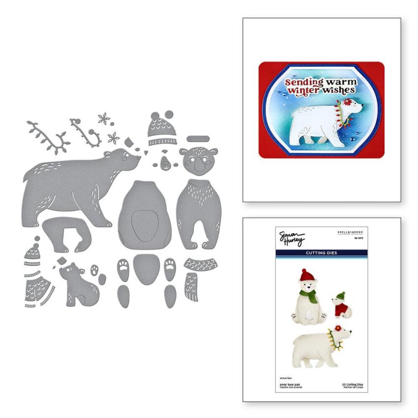 Spellbinders - Stanzschablone "Polar Bear Pals" Dies