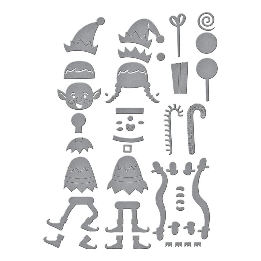 Spellbinders - Stanzschablone "Santa's Elves" Dies