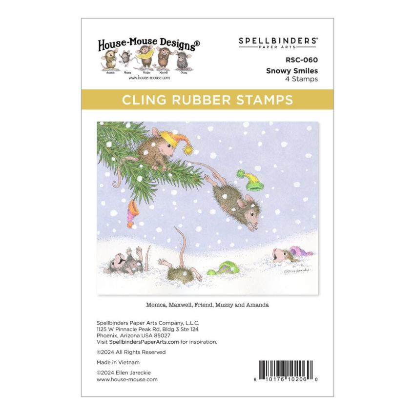 Spellbinders - Gummistempel Set "Snowy Smiles" Cling Stamp