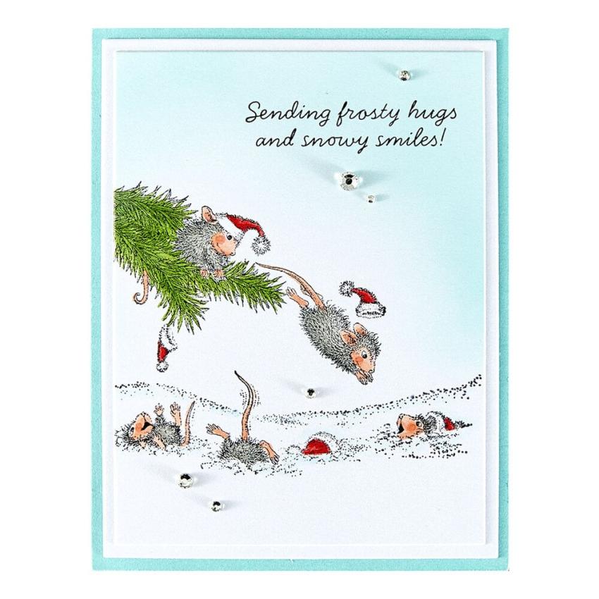 Spellbinders - Gummistempel Set "Snowy Smiles" Cling Stamp