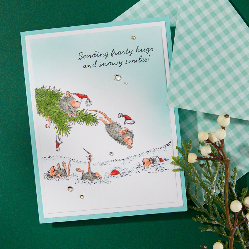 Spellbinders - Gummistempel Set "Snowy Smiles" Cling Stamp