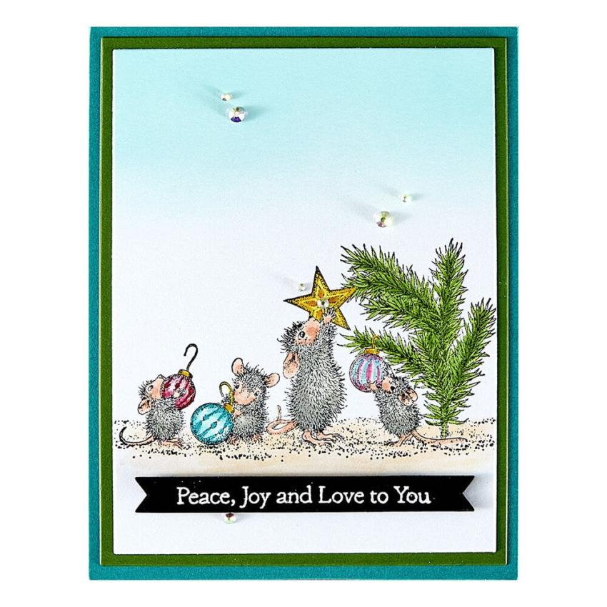 Spellbinders - Gummistempel Set "Tree-Mendous Christmas" Cling Stamp