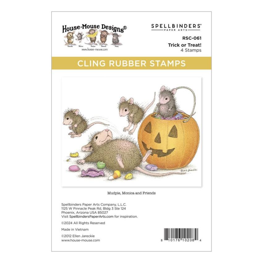 Spellbinders - Gummistempel Set "Trick or Treat!" Cling Stamp