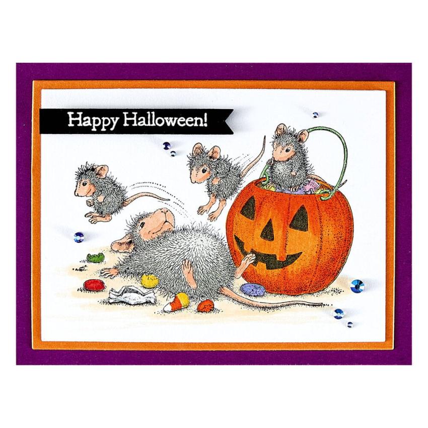 Spellbinders - Gummistempel Set "Trick or Treat!" Cling Stamp