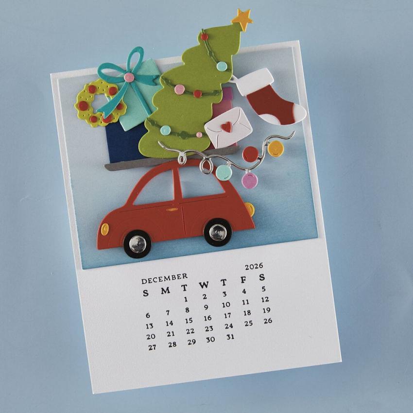 Spellbinders - Buchdrucktechnik "DIY 2026 Calendar" BetterPress Plate