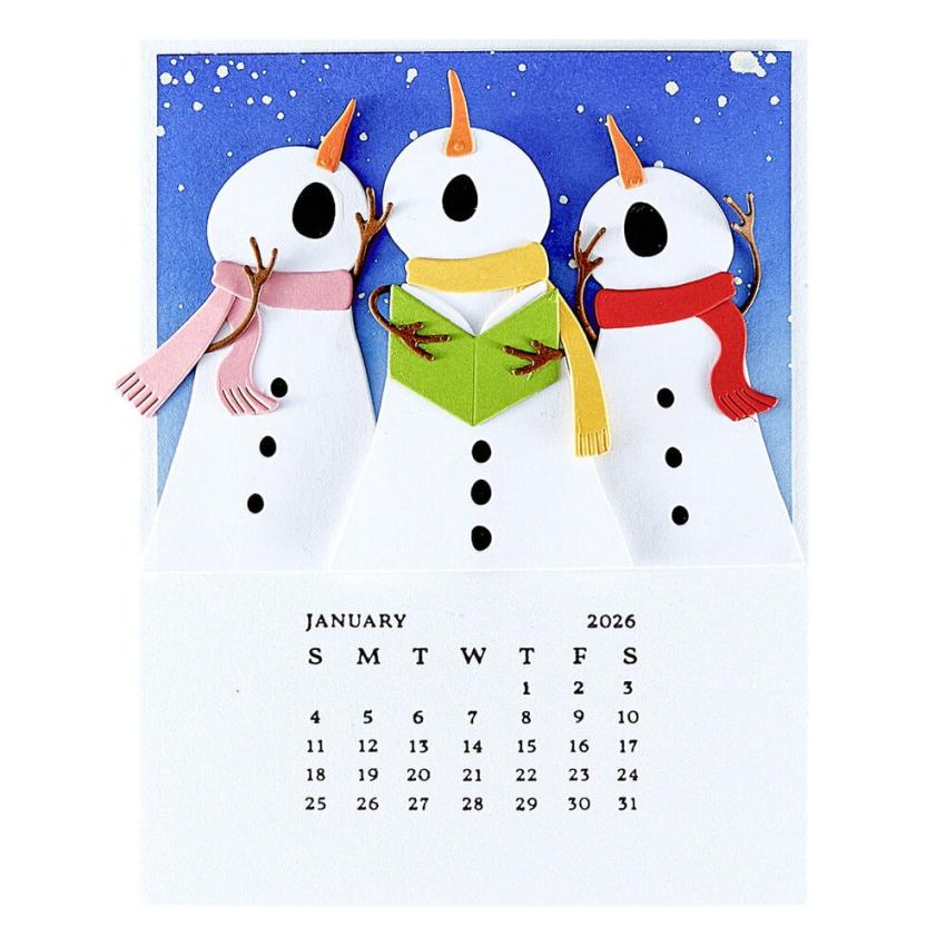 Spellbinders - Buchdrucktechnik "DIY 2026 Calendar" BetterPress Plate