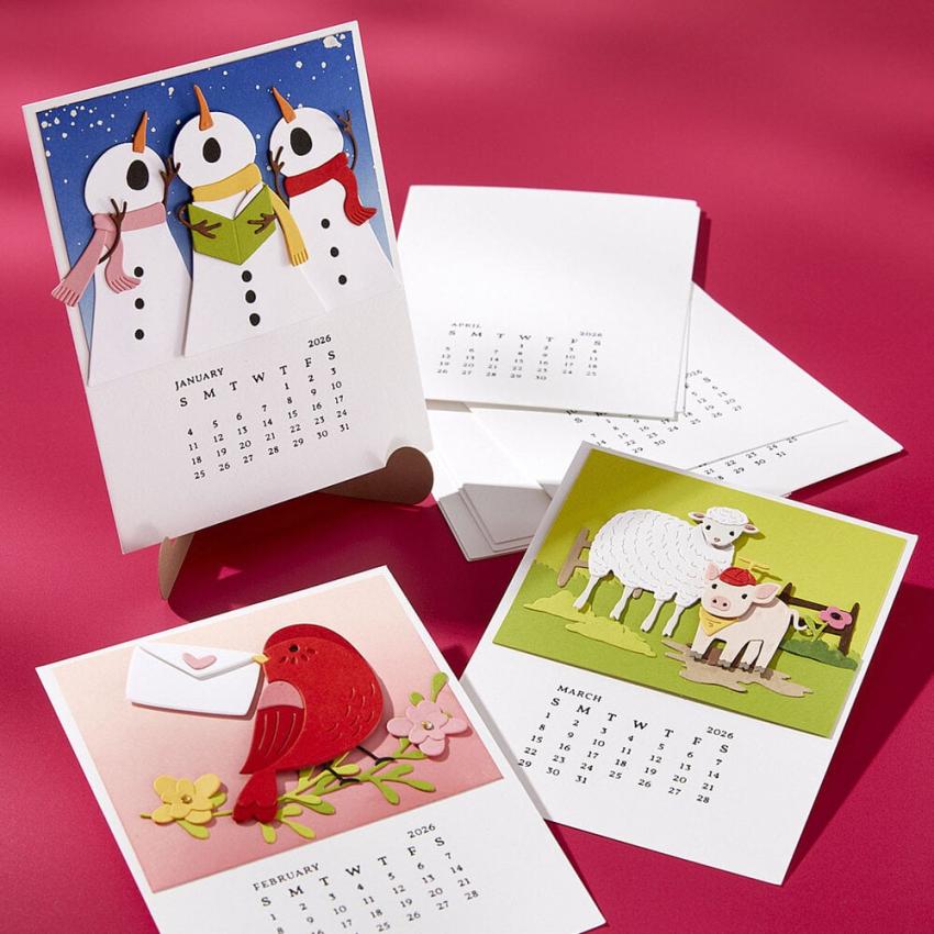 Spellbinders - Buchdrucktechnik "DIY 2026 Calendar" BetterPress Plate