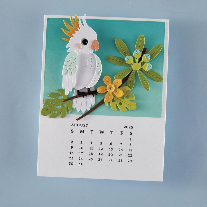 Spellbinders - Buchdrucktechnik "DIY 2026 Calendar" BetterPress Plate