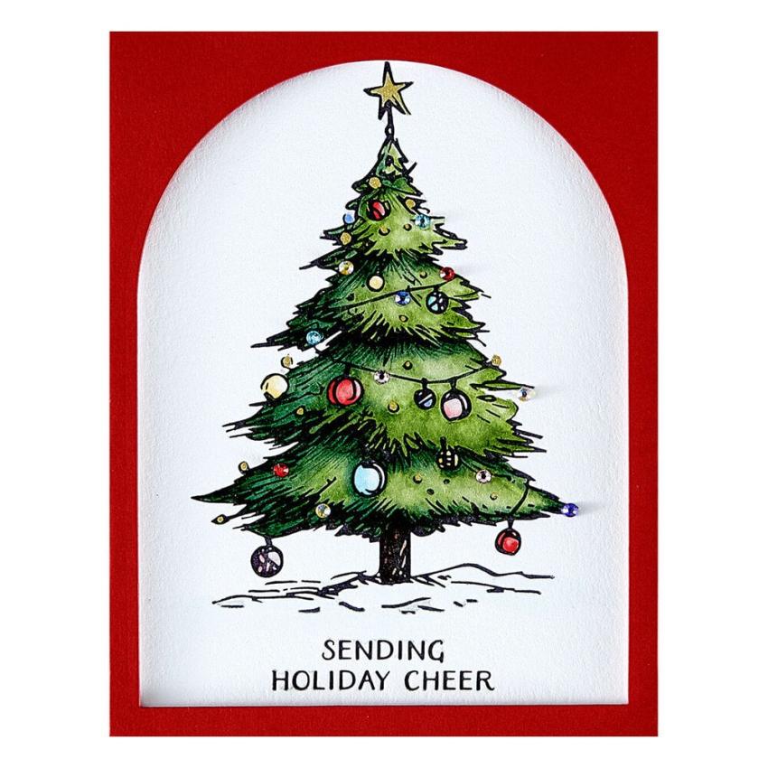 Spellbinders - Buchdrucktechnik "Twinkle Bright Tree" BetterPress Plate