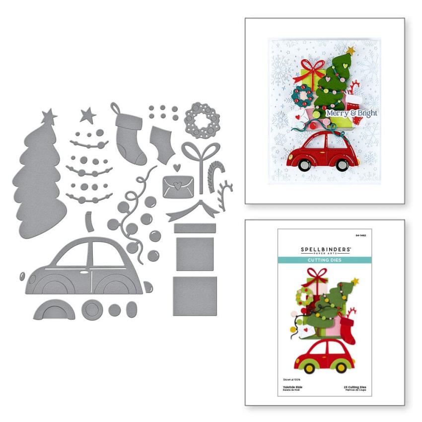 Spellbinders - Stanzschablone "Yuletide Ride" Dies