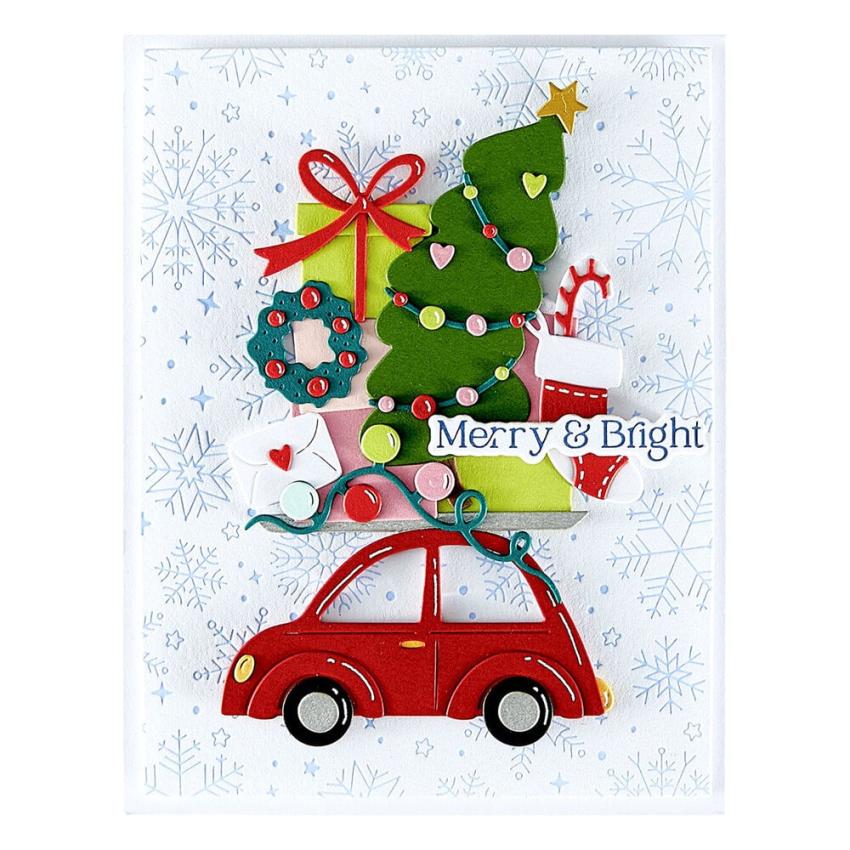Spellbinders - Stanzschablone "Yuletide Ride" Dies