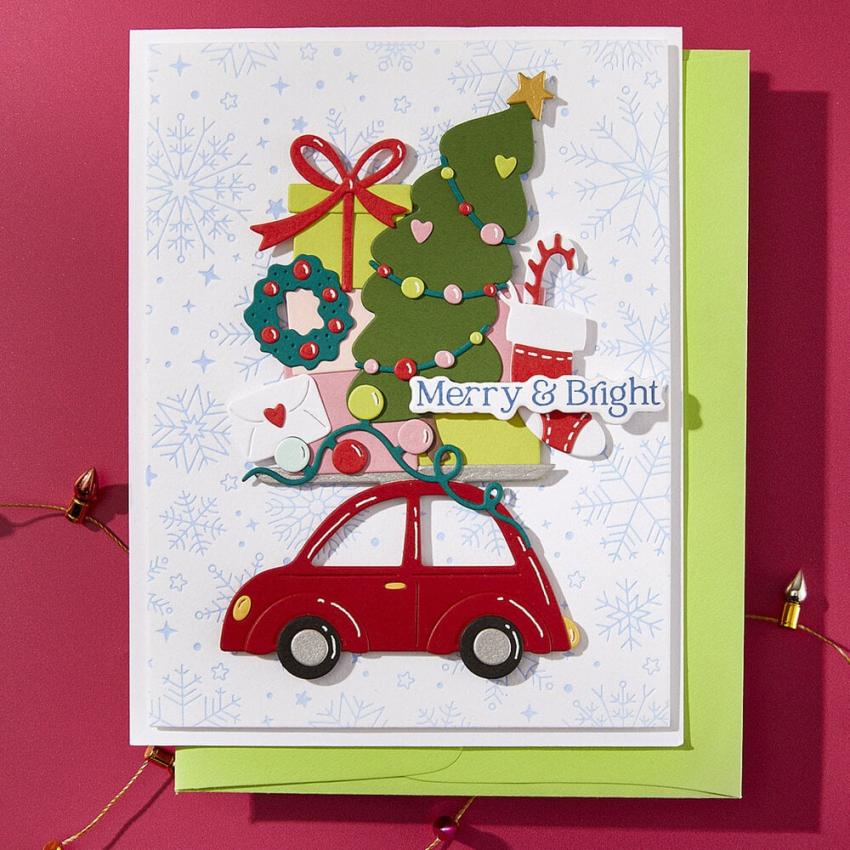 Spellbinders - Stanzschablone "Yuletide Ride" Dies