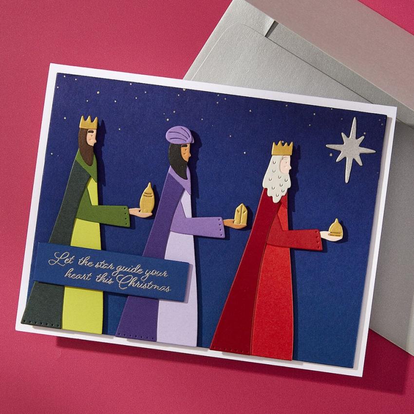 Spellbinders - Stempelset & Stanzschablone "The Three Magi" Clear Stamps & Dies