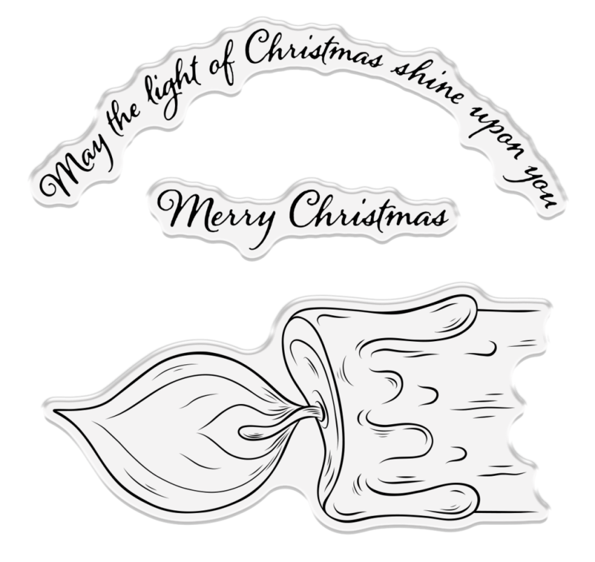 Crafters Companion - Stempelset "The Light of Christmas" Clear Stamps