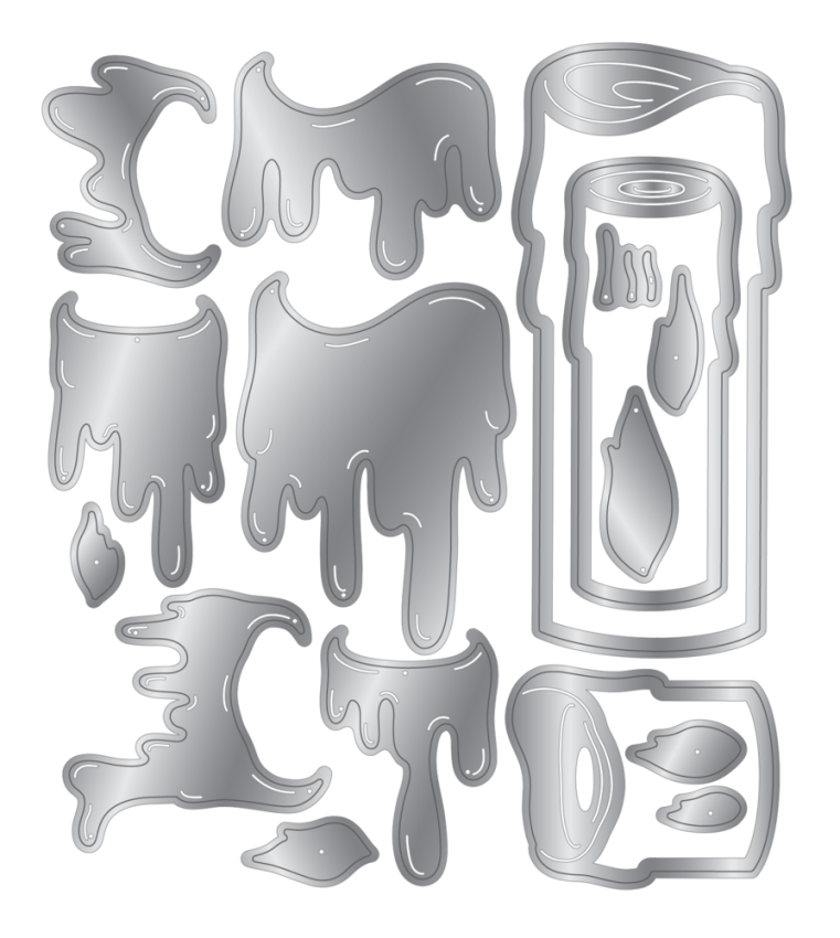 Crafters Companion - Stanzschablone "Candle Trio" Dies