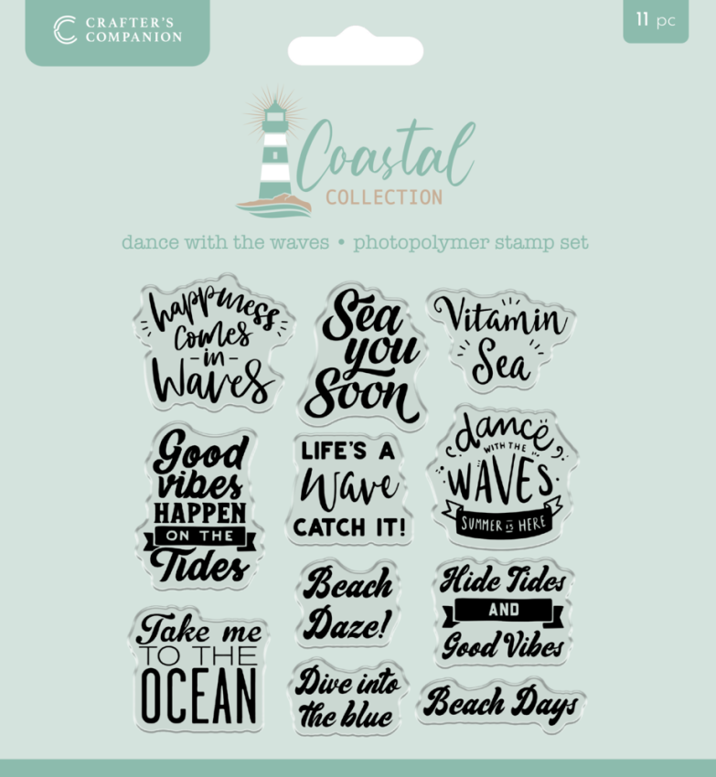 Crafters Companion - Stempelset "Dance with the Waves" Clear Stamps