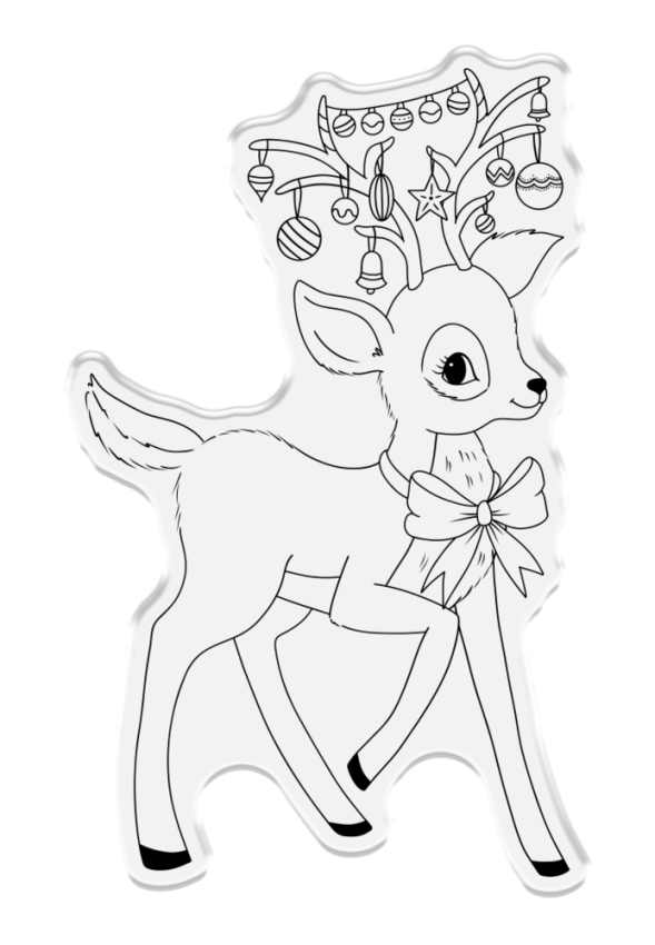 Crafters Companion - Stempelset & Stanzschablone "Reindeer" Stamp & Dies