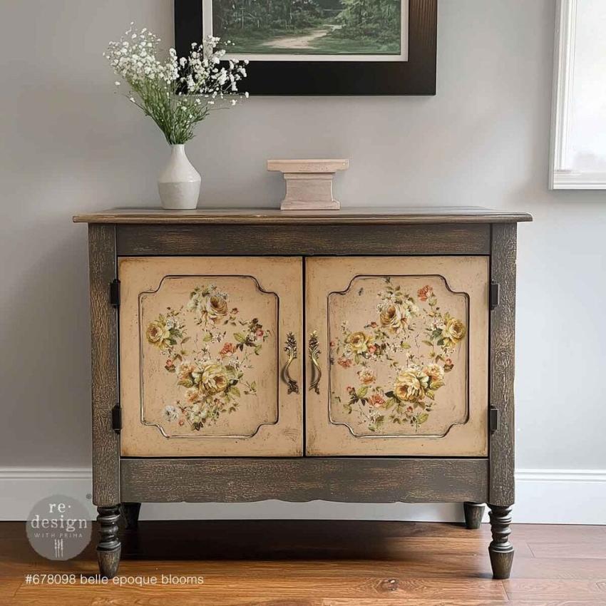Re-Design with Prima - Transfer Aufkleber 8,5x11 Inch "Belle Epoque Blooms" Decor Transfer 3 Bogen 