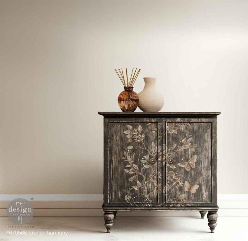 Re-Design with Prima - Transfer Aufkleber 24x35 Inch "Branch Harmony" Decor Transfer 4 Bogen 