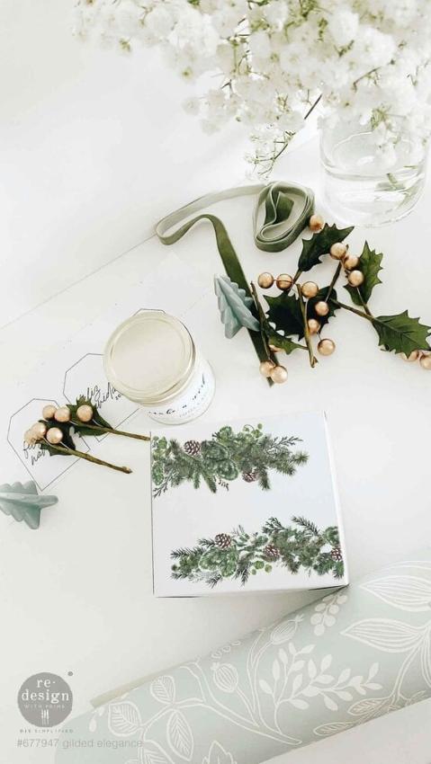 Re-Design with Prima - Transfer Aufkleber 8,5x11 Inch "Gilded Elegance" Decor Transfer 4 Bogen 