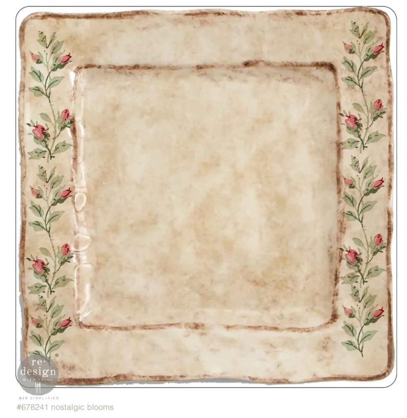 Re-Design with Prima - Transfer Aufkleber 8,5x11 Inch "Nostalgic Blooms" Decor Transfer 2 Bogen 