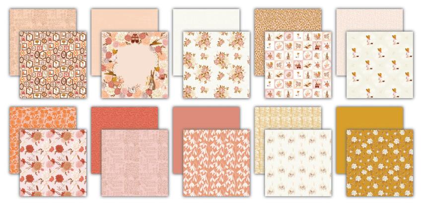 Craft Consortium - Designpapier "Nostalgia" Paper Pad 12x12 Inch - 30 Bogen