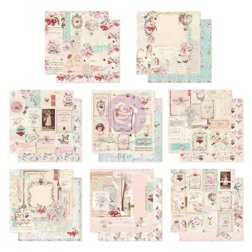 Prima Marketing - Designpapier "Cherry Sweet" Paper Pack 12x12 Inch - 16 Bogen