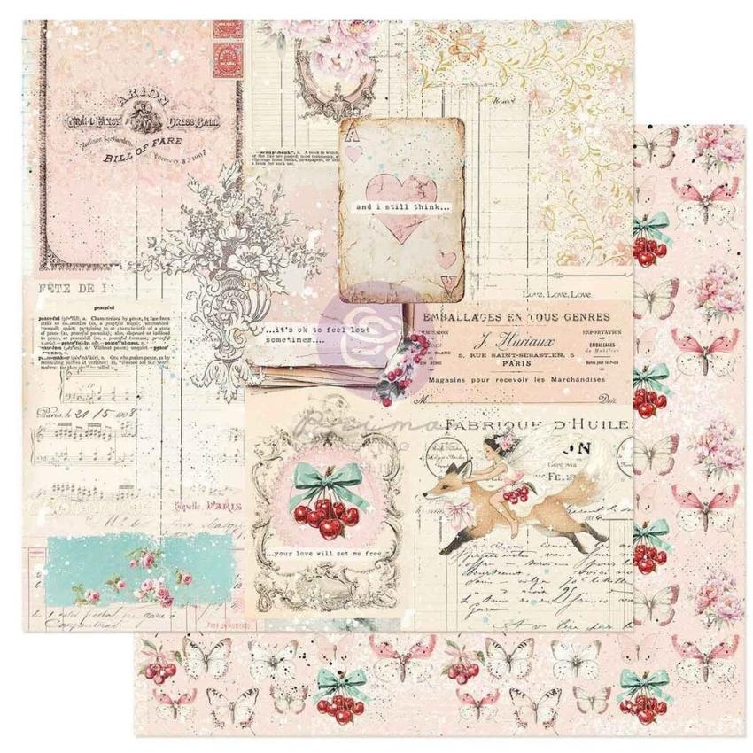 Prima Marketing - Designpapier "Cherry Sweet" Paper Pack 12x12 Inch - 16 Bogen