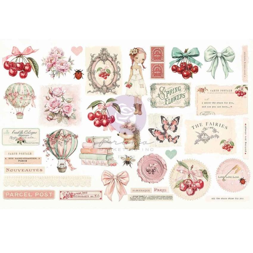 Prima Marketing - Stanzteile "Pink Dreams" Ephemera