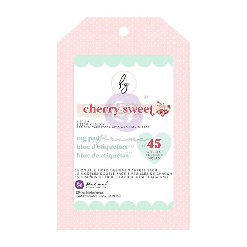 Prima Marketing - Stanzteile "Cherry Sweet" Tag Pad
